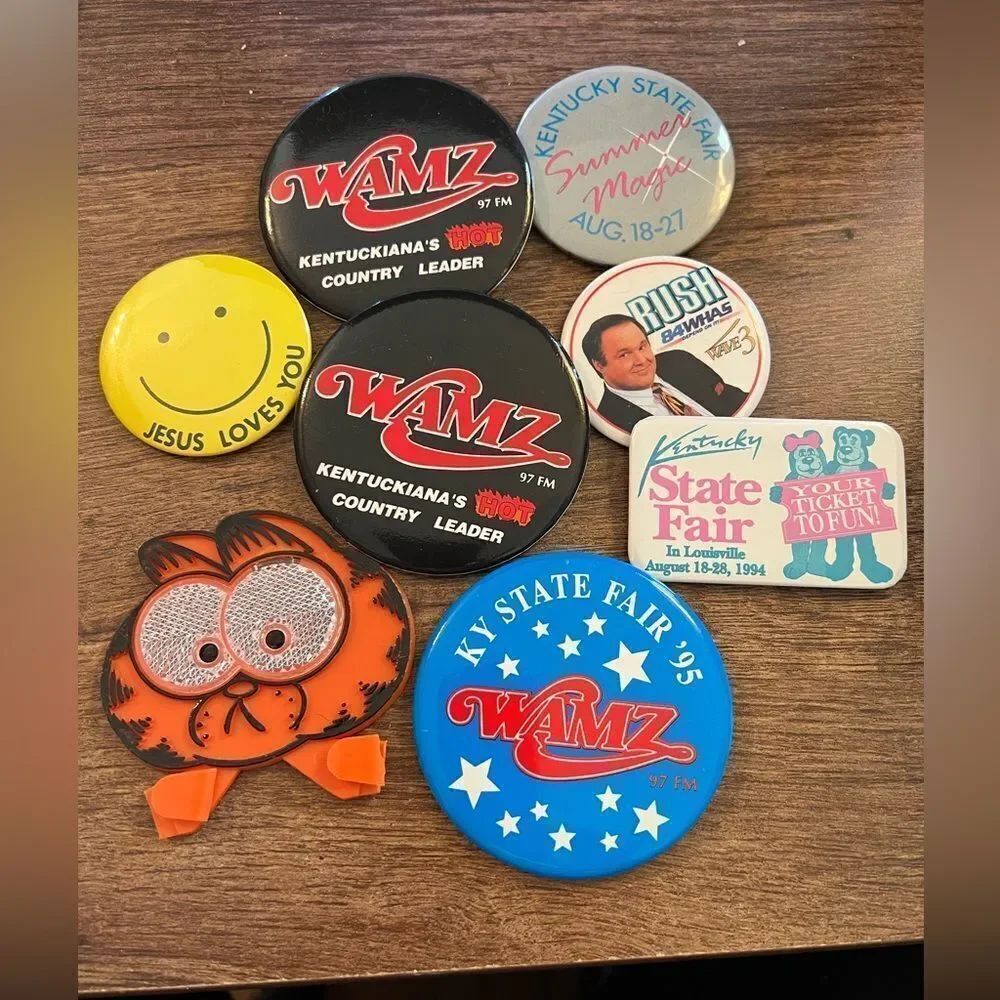 Vintage Button Pin Collection